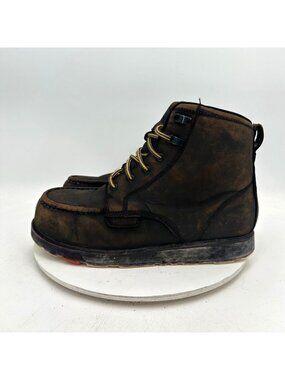 Brunt Comp Toe Men Size 11 Brown Suede Leather Moc Toe Ankle Boot